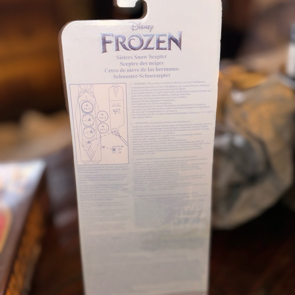 Brand New Disney Frozen Light-Up Snow Globe Wand Scepter plays music - Picture 2 of 2